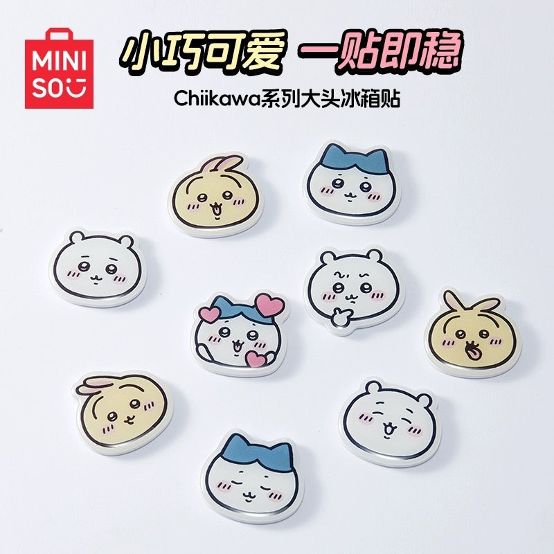 ChiiKawa X Miniso | ChiiKawa Hachiware Usagi Big Head Fridge Magnet – Kawaii items Room Decoration