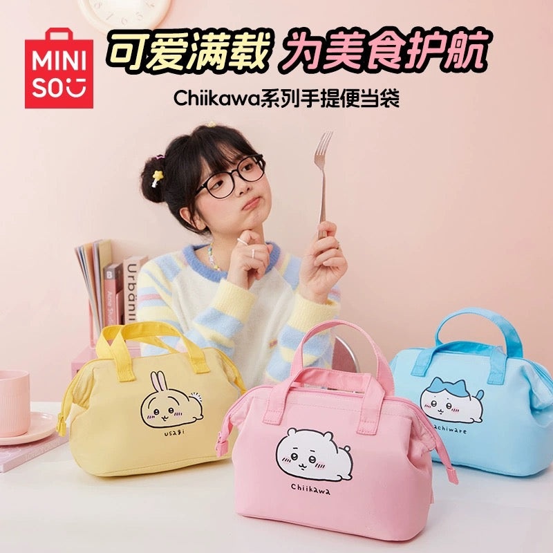 ChiiKawa X Miniso | ChiiKawa Hachiware Usagi Lunch Bag – Kawaii items Room Decoration