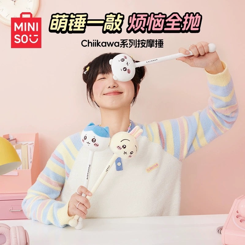 ChiiKawa X Miniso | ChiiKawa Hachiware Usagi Massage Stick – Kawaii Massager items Room Decoration