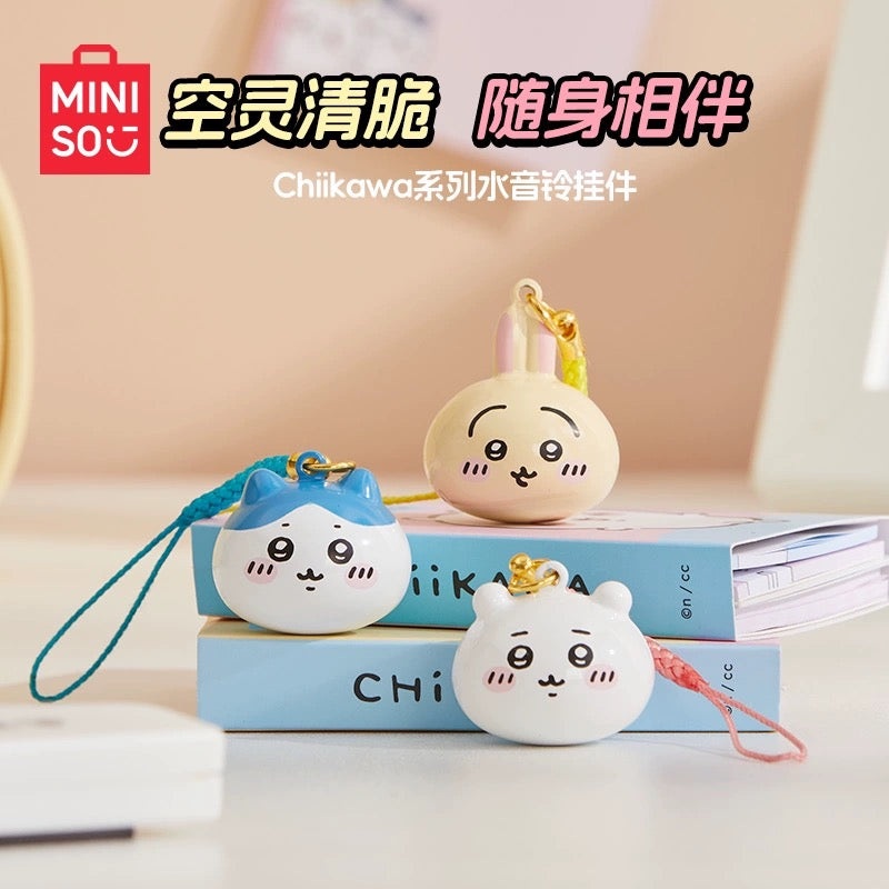 ChiiKawa X Miniso | ChiiKawa Hachiware Usagi Water Sound Bell Lanyards – Kawaii items Room Decoration