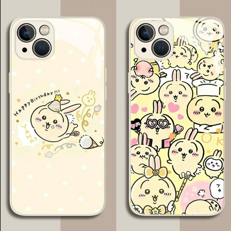 Japanese Cartoon ChiiKawa Glass Mirror | Usagi Party Many Usagi – iPhone Case XS 11 12 13 14 15 16 Pro Promax mini