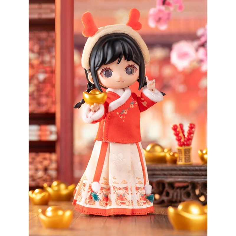 Simon Toys Liroro Summer Island | Chinese Dragon Year Limited Edition – 1/12 ob11 11cm BJD Doll Ball Joint Doll Collectible Toys