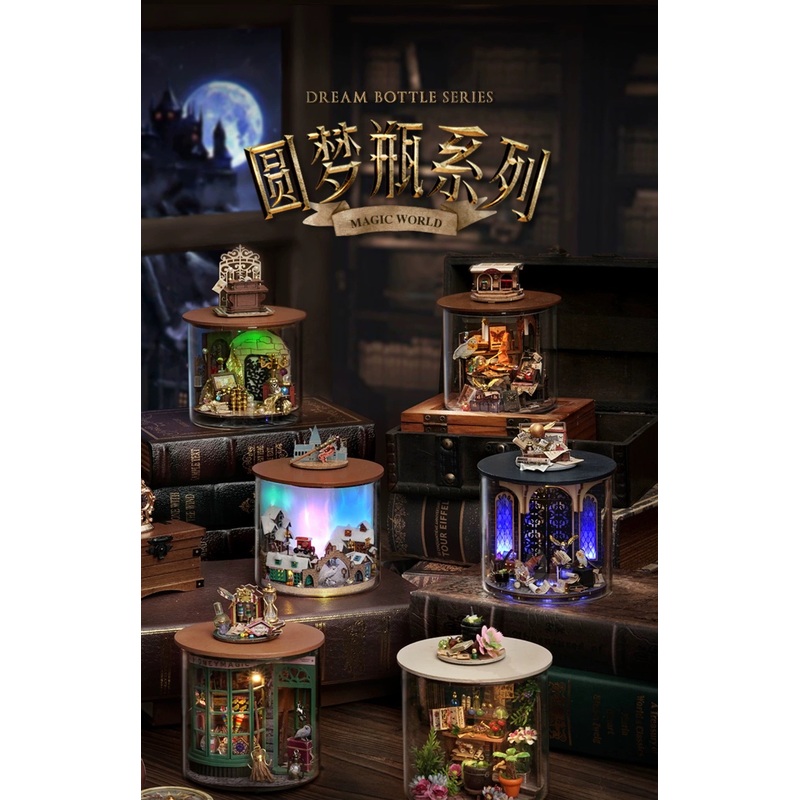 Craft Kits Dream Bottle Series | Magic World – DIY Handmade Mini World Miniature Gift Magic School