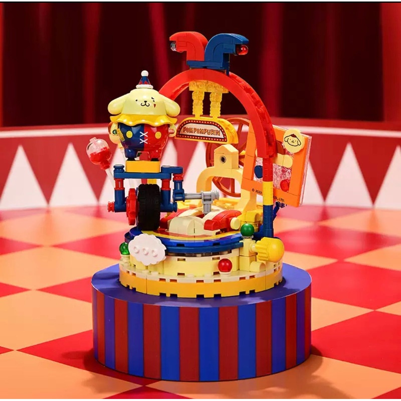 Sanrio Happy Circus Pompompurin – Building Blocks Toy Collections
