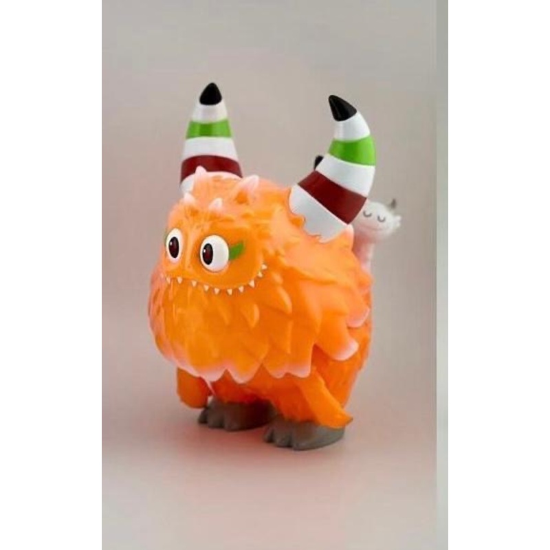 Thelittlehut Japan Artist t9g | Rangeas Rex Jr. Lollipop Orange – Sofubi Figure Soft Vinyl Rare