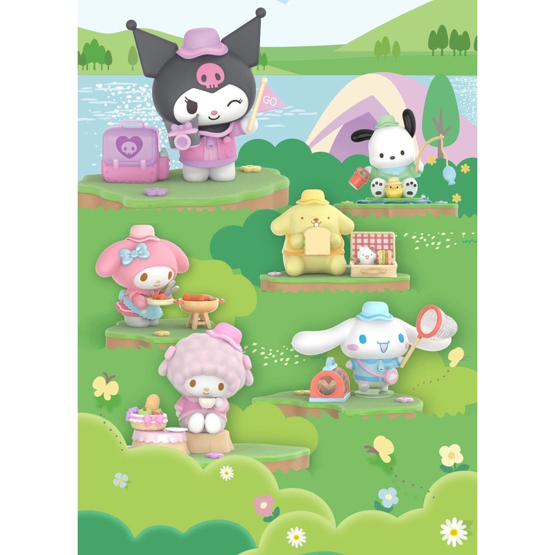 Top Toy x Sanrio Characters Camping Friends | My Melody Piano Kuromi Cinnamoroll Pompompurin Pochocca – Collectable Toys Mystery Blind Box