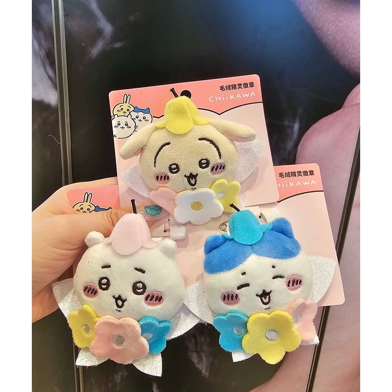 ChiiKawa X Miniso | ChiiKawa Hachiware Usagi Flower Fairy Pin – Kawaii Item Cute Accessories