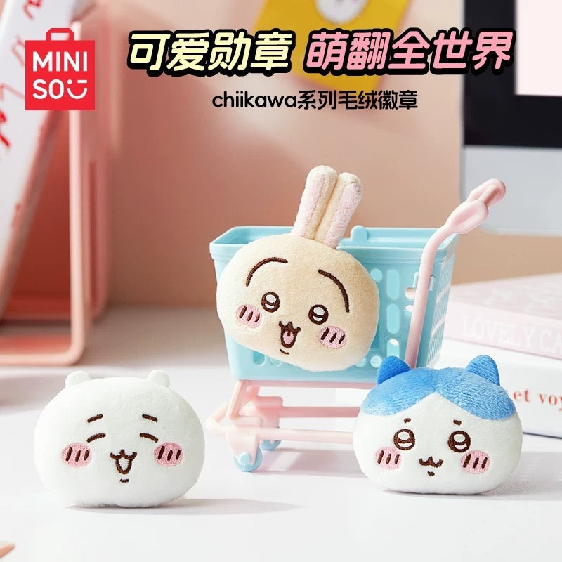 ChiiKawa X Miniso | ChiiKawa Hachiware Usagi Plush Pin – Kawaii Item Cute Accessories