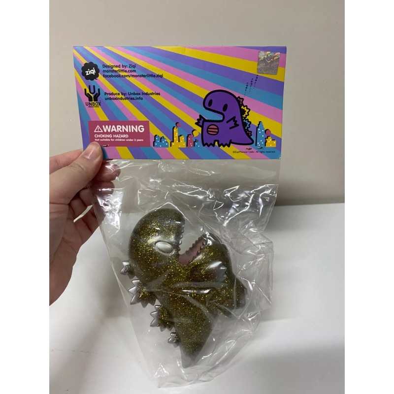 Unbox Dino Gold Glitter Dragon Dinosaur Cute Character Figure Limited Model Rare