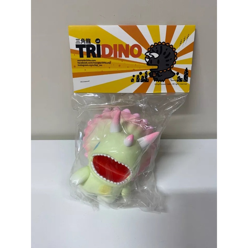 Unbox Pink Yellow Dino Tridino Triceratops Cute Character Figure Limited Model