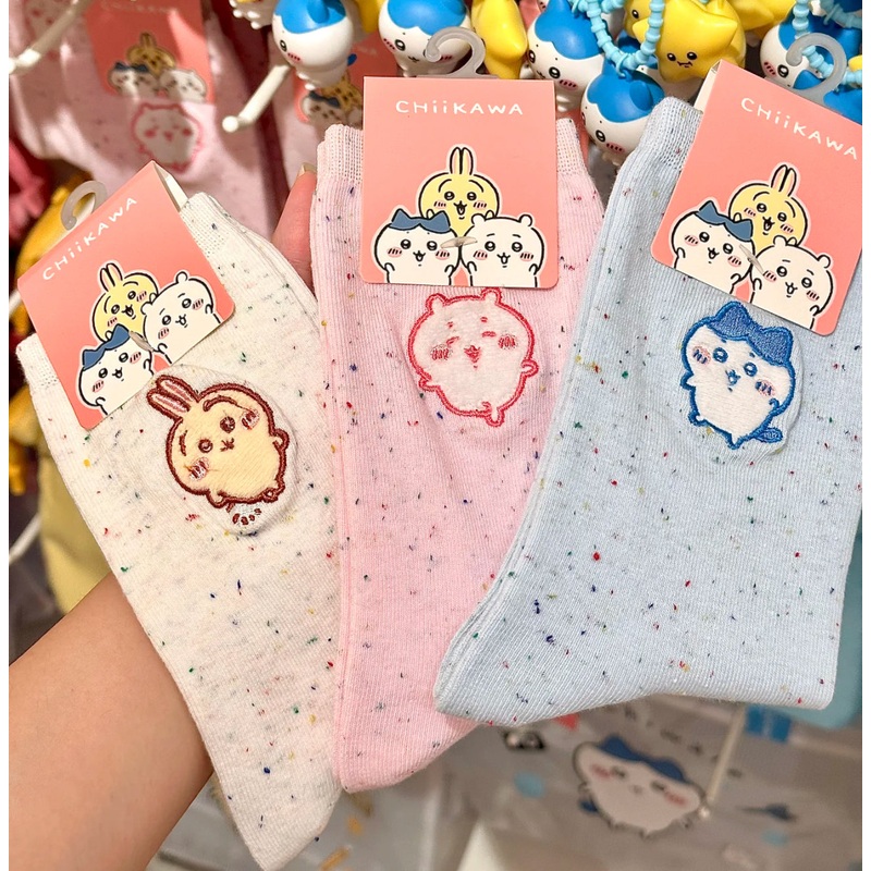 ChiiKawa X Miniso | ChiiKawa Hachiware Usagi Soft Colour Embroidery Socks – Kawaii items