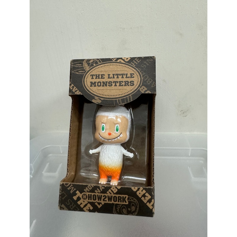 How2work Mini Labubu Transparent White Orange Superman Toy ver Limited Edition Retired Rare