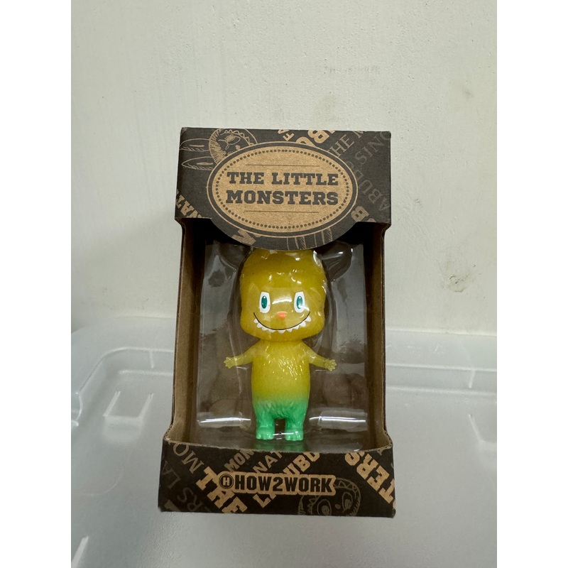 How2work Mini Labubu Transparent Yellow Green ver Limited Edition Retired Rare