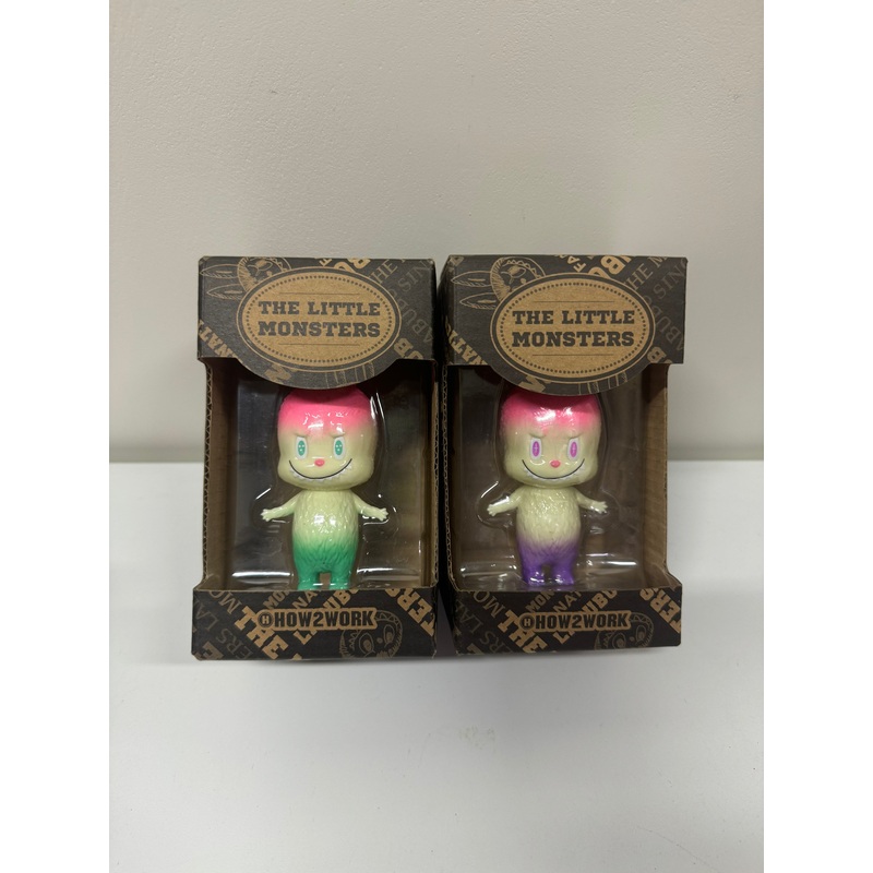 How2work Mini Labubu Yellow Pink Green Purple Japan ver Limited Edition Retired Rare