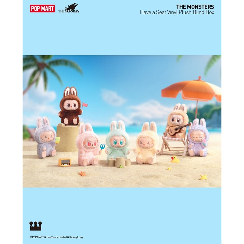 Popmart The Monster Have a Seat Part 2 Series Limited Edition | Labubu Vinyl Plush Doll Figure Keychain – 15cm Kasing Lung Zimomo Labubu Toy Collection