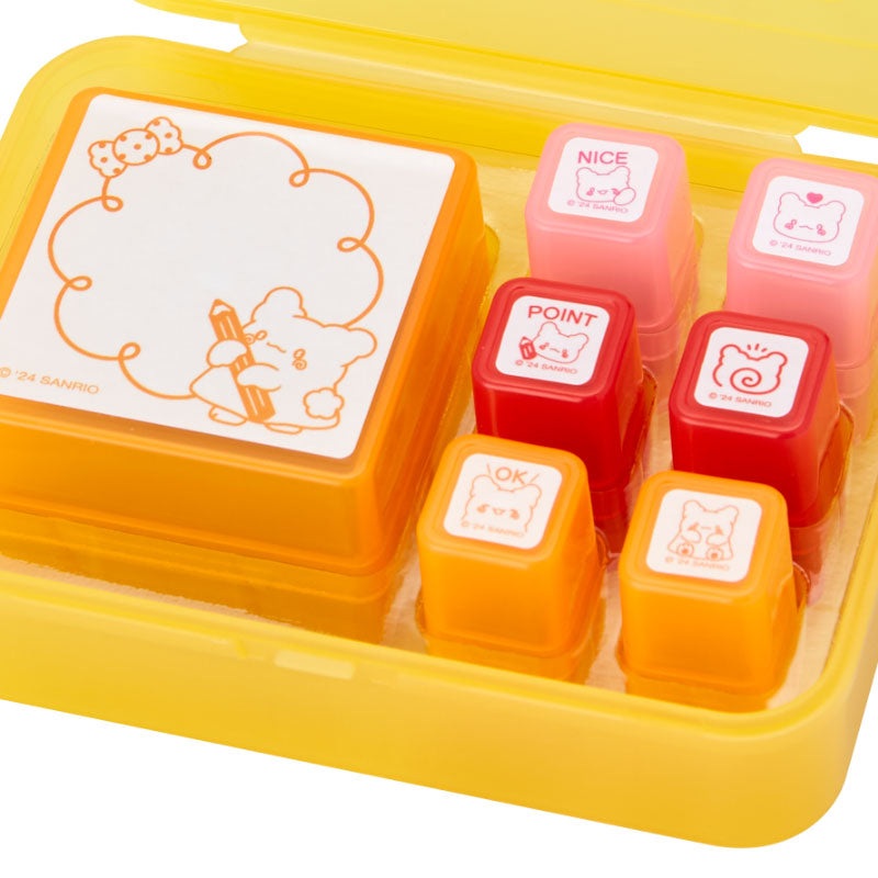 Sanrio Japan Hanamaruobake Stamp Set with Oil Ink – Kawaii Stationery