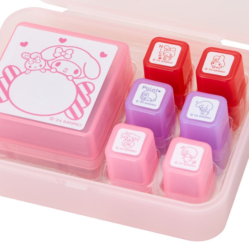 Sanrio Japan My Melody Stamp Set with Oil Ink – Kawaii Stationery