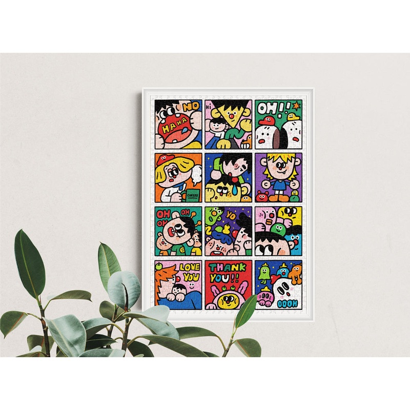 SOULPUZZ 1000 Pieces Puzzle | Happy Buddies – Happy Friends Difficulty Decompression Couples Trendy Gifts Home Decoration