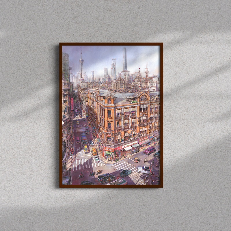 SOULPUZZ 1000 Pieces Puzzle | Shanghai Likang Building – Chinese Building Difficulty Decompression Couples Trendy Gifts Home Decoration