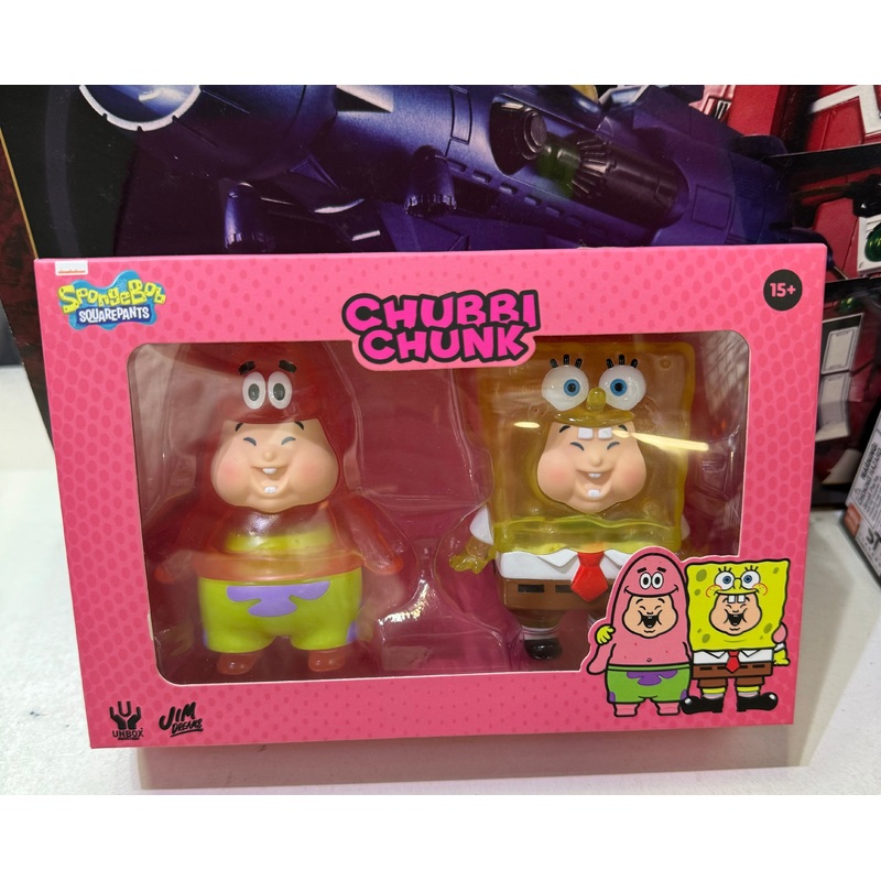 Unbox Jim Dreams Baby Chunk x Spongebob Transparent Ver Limited edition rare