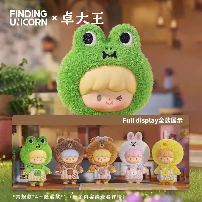 zZoton x Line Friends My Best Friends Plush Doll Keychain | Brown Cony Leonard Sally Choco – Can Change Face Collectable Toys Mystery Blind Box