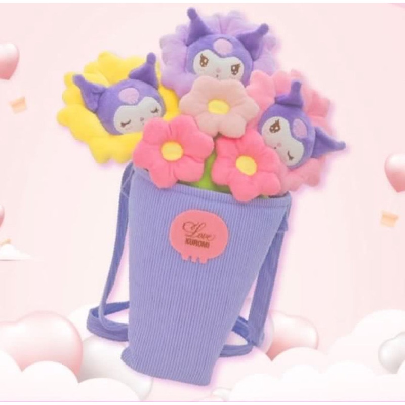 Sanrio x 7-11 Valentine Limited Edition | Kuromi Pastel Flowers Bouquet Bag Gift Box – Valentine Wedding Gift