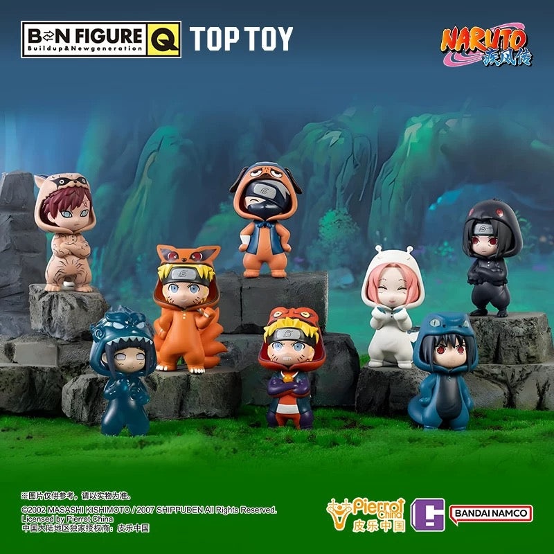 BN Figure X Naruto Ninja Part 1 Series Limited Edition | Naruto Shippuuden with Pajamas Naruto Sasuke Sakura Kakashi Gaara Hinata Itachi – Figure Collectable Toys Mystery Blind Box