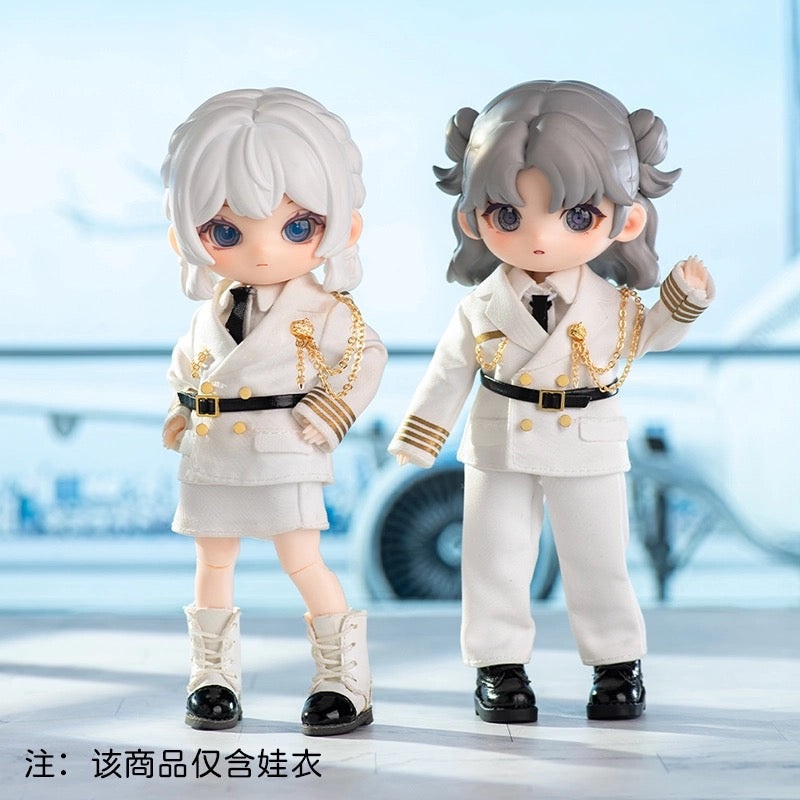 Simon Toys 1/12 ob11 Doll Outfits Set | Flight Diary – 11cm BJD Doll Ball Joint Doll