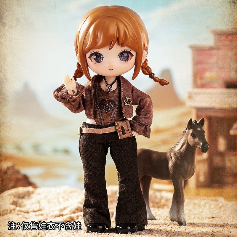 Simon Toys 1/12 ob11 Outfits | Cowboy – 11cm BJD Doll Ball Joint Doll