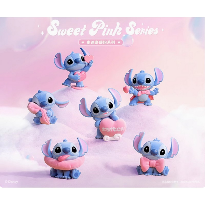 52TOYS x Stitch Sweet Pink Series | Love and Heart – Figure Collectable Toys Mystery Blind Box