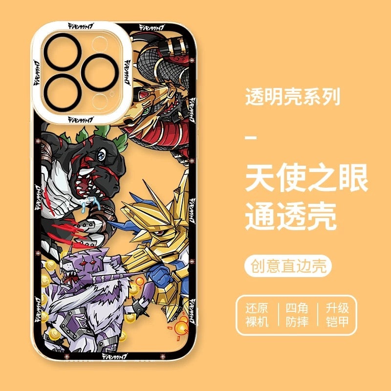 Anime Digimon Digital Monster Evolution Verison | Digital Monster – iPhone Case 6 7 8 PLUS SE2 XS XR X 11 12 13 14 15 16 16e Pro Promax 12mini 13mini