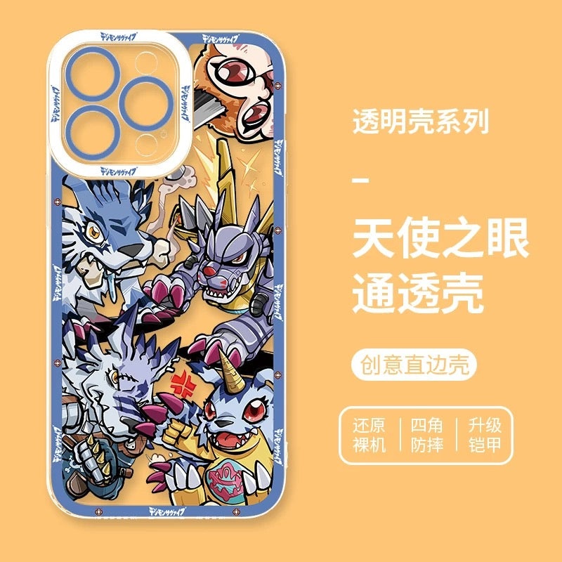 Anime Digimon Digital Monster Evolution Verison | Gabumon – iPhone Case 6 7 8 PLUS SE2 XS XR X 11 12 13 14 15 16 Pro Promax 12mini 13mini