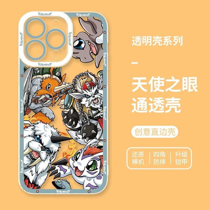 Anime Digimon Digital Monster Evolution Verison | Gomamon – iPhone Case 6 7 8 PLUS SE2 XS XR X 11 12 13 14 15 16 16e Pro Promax 12mini 13mini