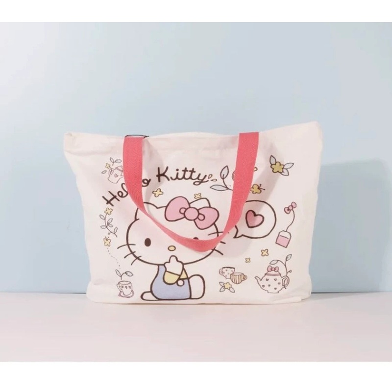Sanrio Hello Kitty Tote Bag with Zipper