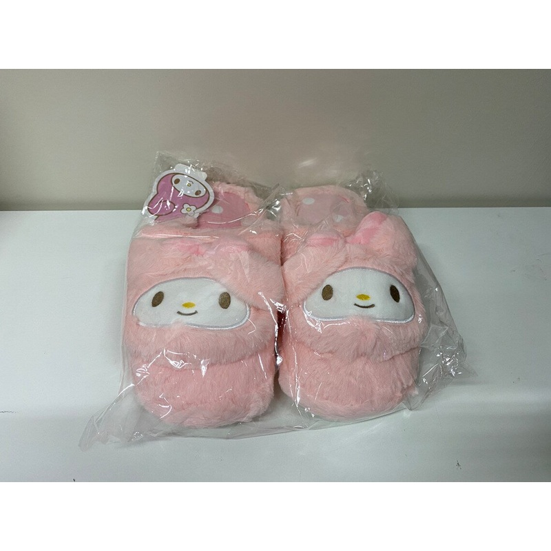 Sanrio My Melody Pink Fluffy Big Head Fur Winter Slippers