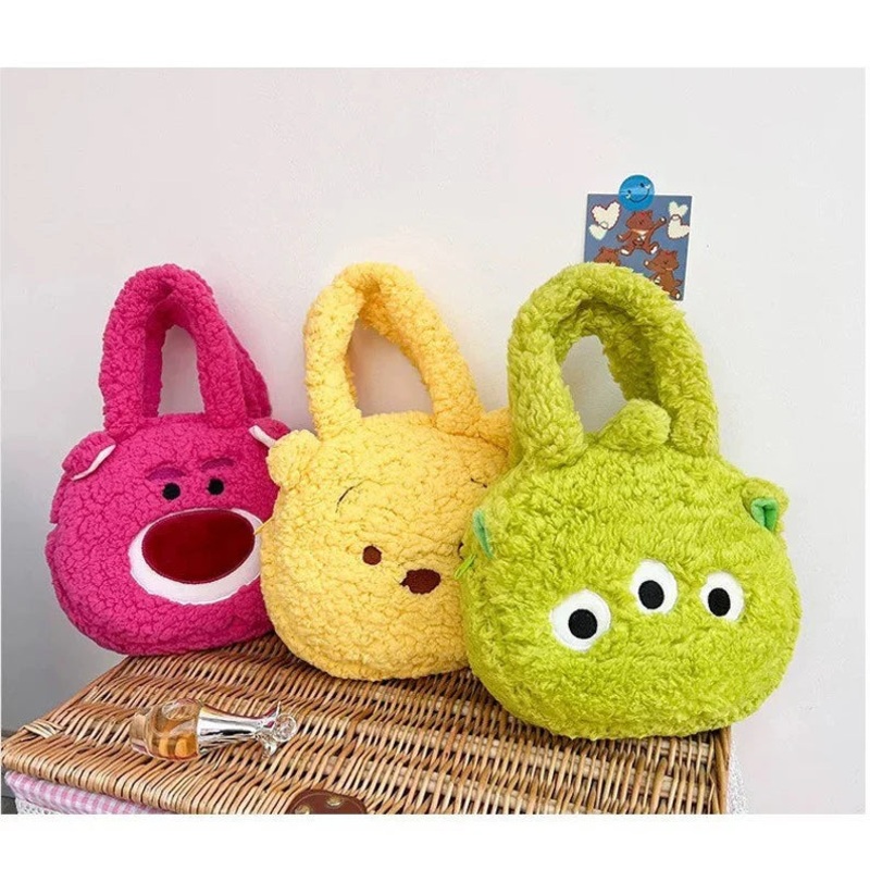 Winnie The Pooh Lotso Alien Toy Story Fluffy Handbag Mini Bag