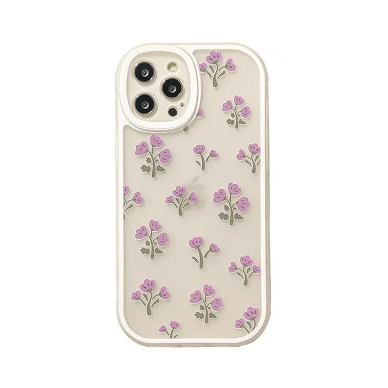 Little Purple Flower Floral Mori iPhone Case 6 7 8 PLUS SE2 XS XR X 11 12 13 14 Pro Promax 12mini 13mini