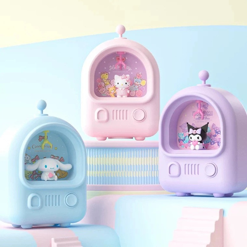 Sanrio Coin Bank Night Light Hello Kitty Kuromi Cinnamoroll Children Gift