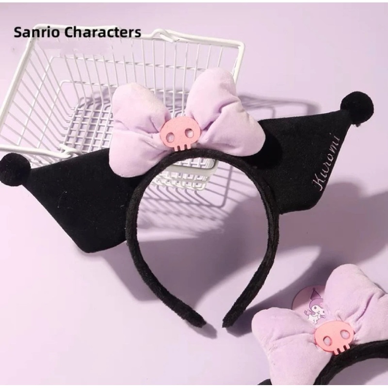 Sanrio Kuromi Devil Light Purple Headband and Hair Accessory Outfits