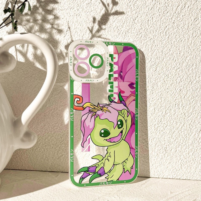 Anime Digimon Digital Monster Palmon iPhone Case 6 7 8 PLUS SE2 XS XR X 11 12 13 14 15 16 Pro Promax 12mini 13mini