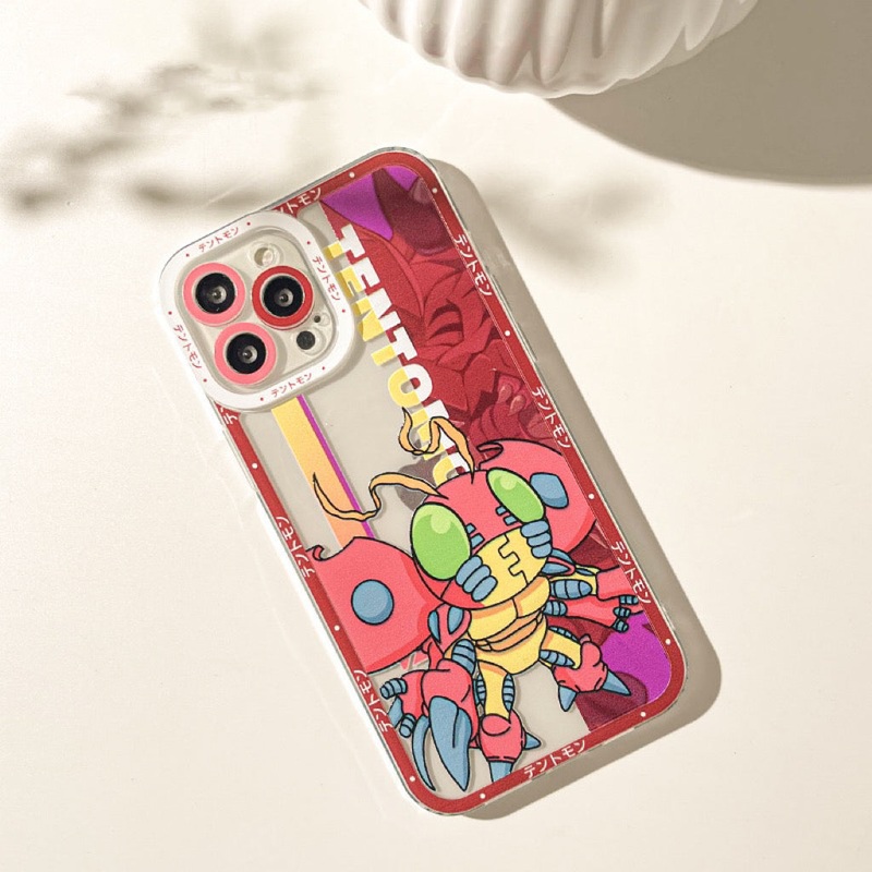 Anime Digimon Digital Monster Tentomon iPhone Case 6 7 8 PLUS SE2 XS XR X 11 12 13 14 15 16 Pro Promax 12mini 13mini