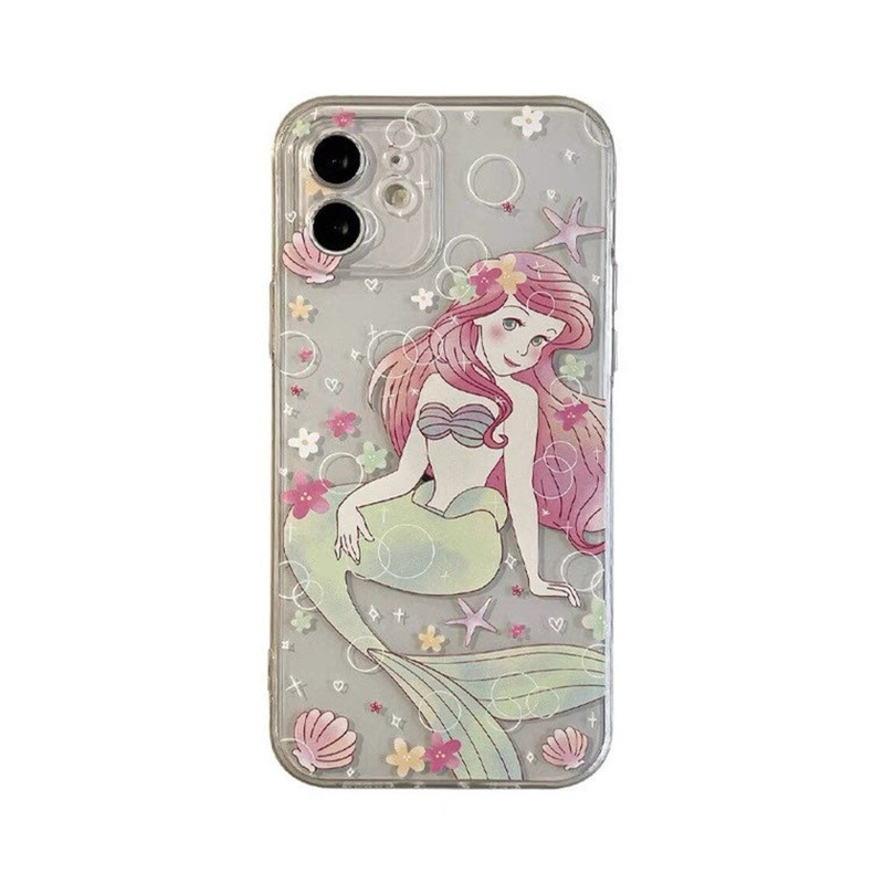 Mermaid Girl Ariel Princess iPhone Case 6 7 8 PLUS SE2 XS XR X 11 12 13 14 15 16 Pro Promax 12mini 13mini