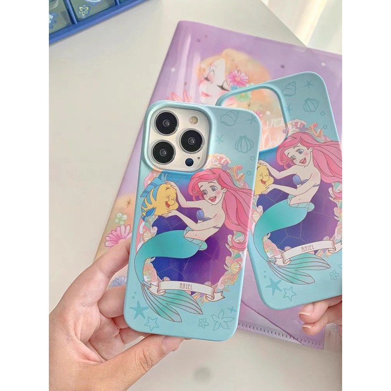 Mermaid Girl Ariel with friend Princess iPhone Case 12 13 14 15 Pro Promax Plus