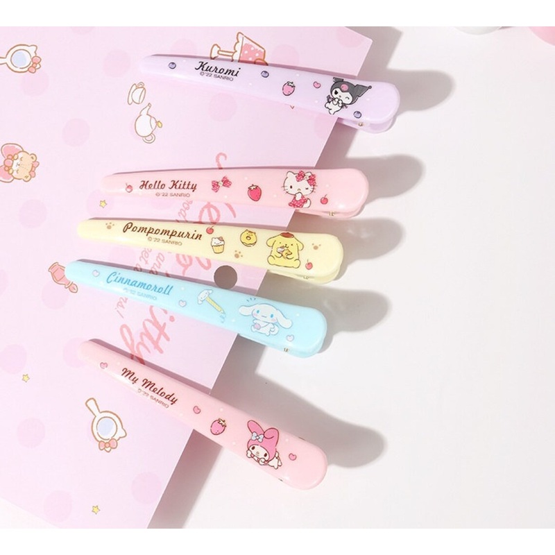 Sanrio Hair Clip My Melody Cinnamoroll Hello Kitty Kuromi pompompurin