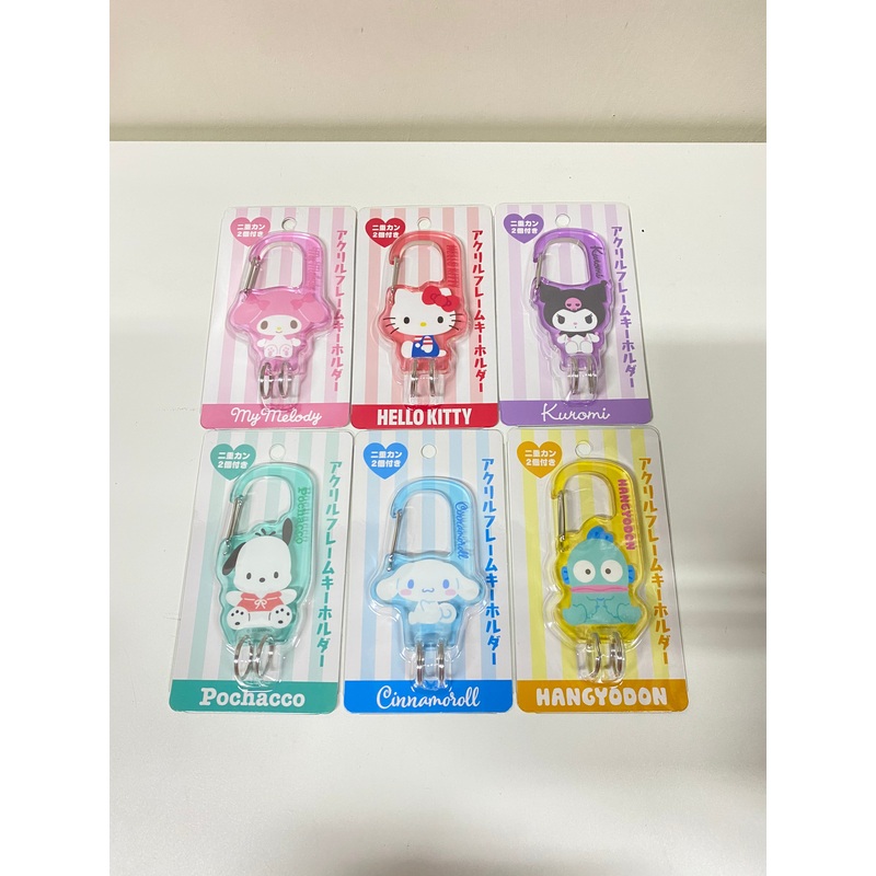 Sanrio Japan Hello Kitty My Melody Kuromi Cinnamoroll Pochacco Hangyodon Acrylic Buckle Charm