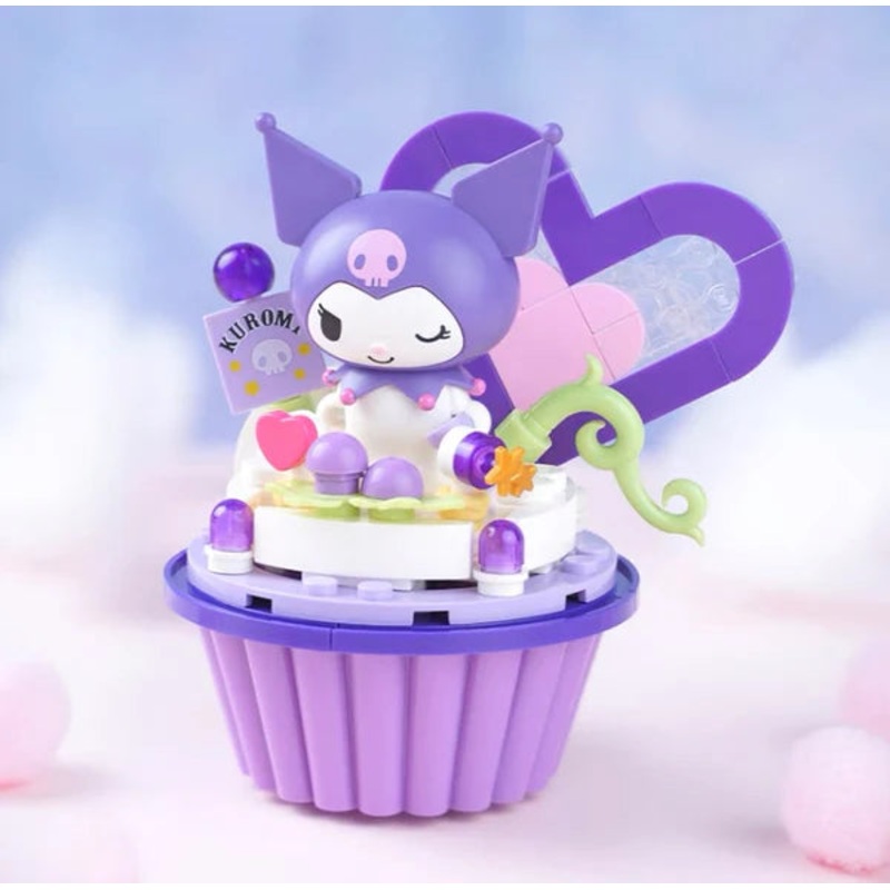 Sanrio Kuromi Dessert Grape Cake Building Blocks Toy Collections