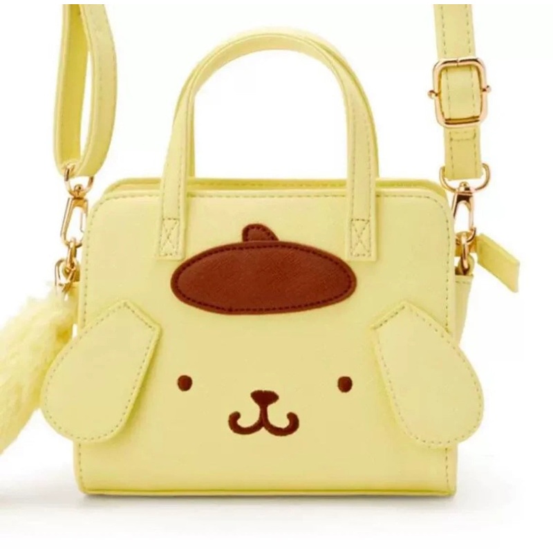 Sanrio Pompompurin Big Head Yellow Shoulder Bag Japan
