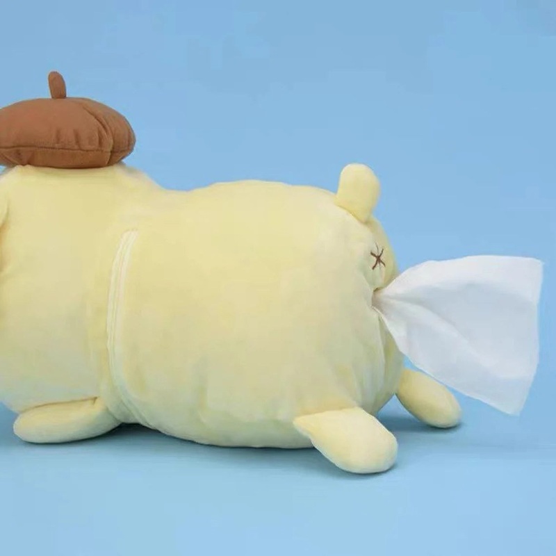 Sanrio Pompompurin Tissue Cover Plush Doll Japan