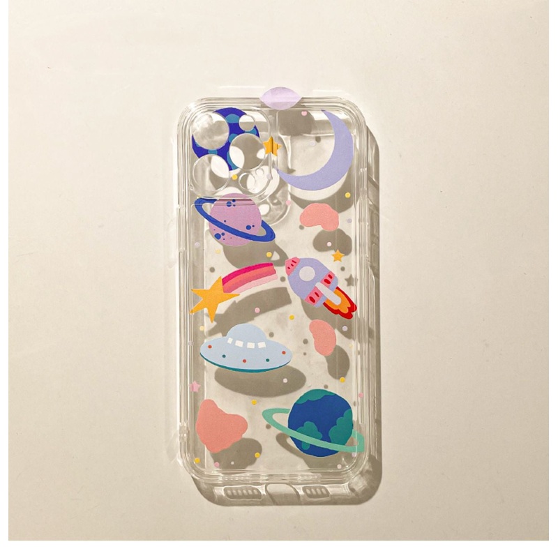 Space Travel UFO Rocket iPhone Case 6 7 8 PLUS SE2 XS XR X 11 12 13 14 15 Pro Promax 12mini 13mini