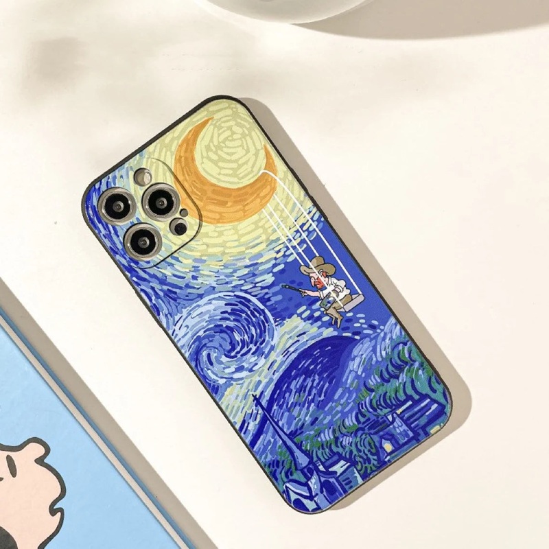 Van Gogh Starry Night iPhone Case 6 7 8 PLUS SE2 XS XR X 11 12 13 14 15 Pro Promax 12mini 13mini